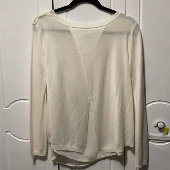 VERVE Blues Sweater 2pc Split back Cream S - Picture 5 of 12